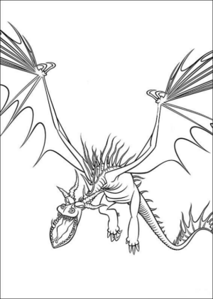 Disegno di Dragon Trainer da stampare e colorare 31