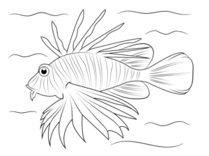 Disegno di pesce da stampare e colorare 175