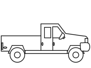 Disegno di mezzo da lavoro da stampare e colorare 4