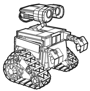 Disegno di Wall-E da stampare e colorare 4