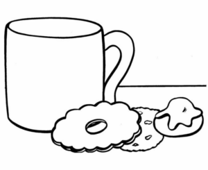 Disegno di colazione da stampare e colorare 39
