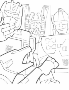 Disegno di Transformers da stampare e colorare 116