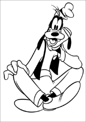 Disegno di Pippo da stampare e colorare 36
