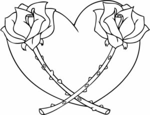 Disegno di cuore da stampare e colorare 95