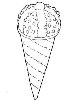 Disegno di gelato da stampare e colorare 22