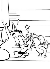 Disegno di Tom e Jerry da stampare e colorare 24