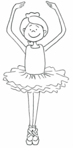 Disegno di danza da stampare e colorare 10