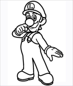 Disegno di Super Mario da stampare e colorare 130