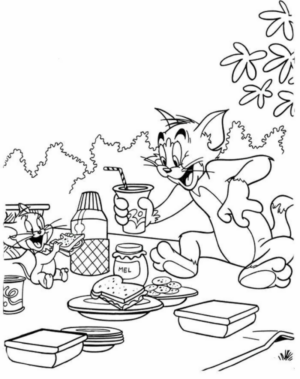 Disegno di Tom e Jerry da stampare e colorare 49