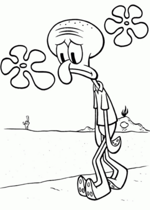 Disegno di Spongebob da stampare e colorare 8