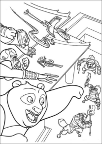 Disegno di Kung Fu Panda da stampare e colorare 29