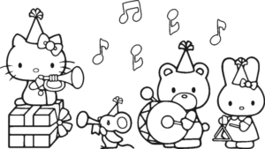 Disegno di Hello Kitty da stampare e colorare 87