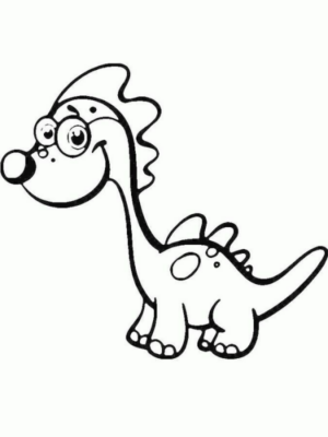 Disegno di Brachiosauro da stampare e colorare 22