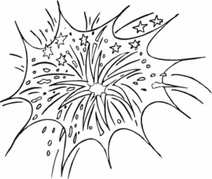 Disegno di fuoco d’artificio da stampare e colorare 14 Disegno di fuoco d’artificio da stampare e colorare 14