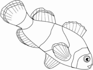 Disegno di pesce da stampare e colorare 297