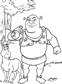Disegno di Shrek da stampare e colorare 8