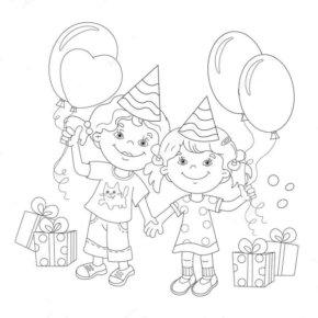 Disegno di palloncino da stampare e colorare 8