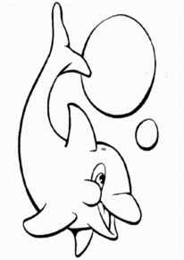 Disegno di delfino da stampare e colorare 38