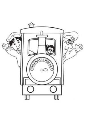 Disegno di treno da stampare e colorare 81