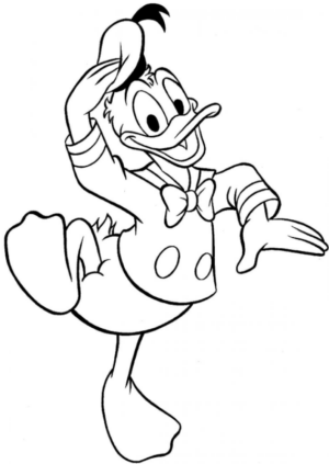 Disegno di Paperino da stampare e colorare 53