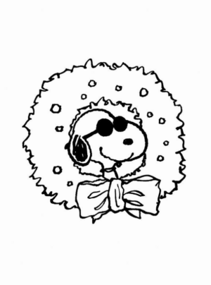 Disegno di Snoopy da stampare e colorare 56