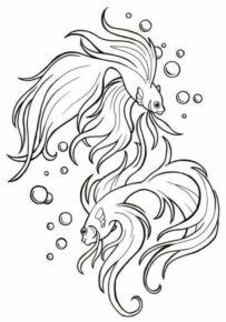 Disegno di pesce da stampare e colorare 310