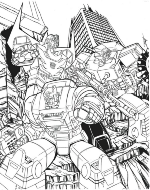 Disegno di Transformers da stampare e colorare 22
