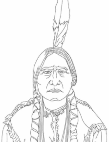 Disegno di Indiani d’America da stampare e colorare 77
