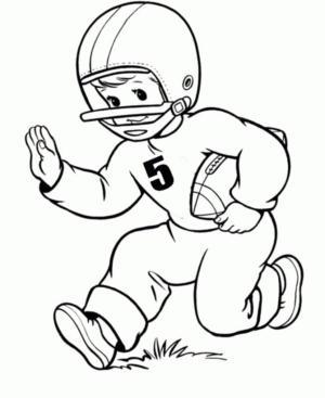 Disegno di football americano da stampare e colorare 90