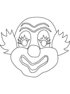 Disegno di maschera da stampare e colorare 71