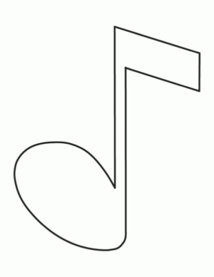 Disegno di nota musicale da stampare e colorare 23 Disegno di nota musicale da stampare e colorare 23