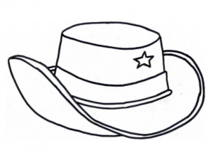 Disegno di cappello da stampare e colorare 3