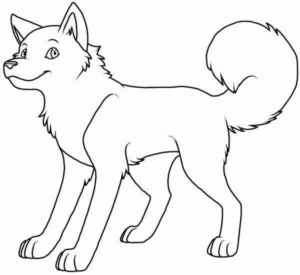 Disegno di volpe da stampare e colorare 118