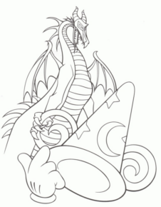 Disegno di dragone da stampare e colorare 98
