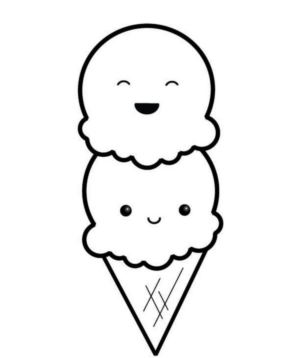 Disegno di gelato da stampare e colorare 39