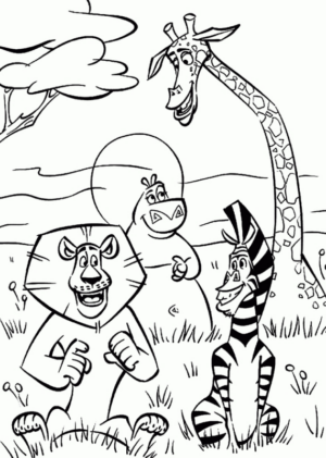 Disegno di Madagascar da stampare e colorare 12