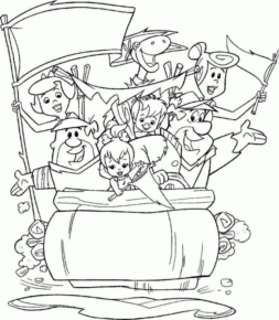 Disegno di Flinstones da stampare e colorare 51
