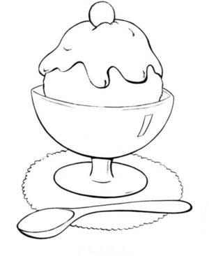 Disegno di gelato da stampare e colorare 50