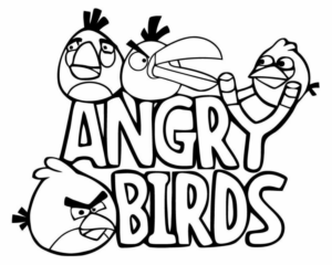 Disegno di Angry birds da stampare e colorare 14