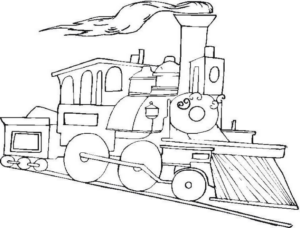 Disegno di treno da stampare e colorare 35