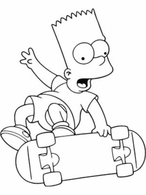 Disegno di I Simpson da stampare e colorare 83