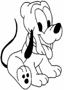Disegno di Pluto da stampare e colorare 47