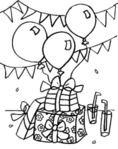 Disegni di Palloncini da colorare