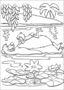 Disegno di Il libro della giungla da stampare e colorare 31