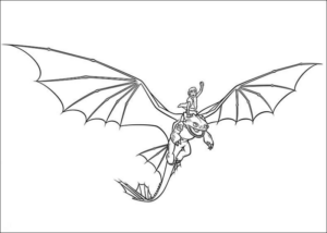 Disegno di Dragon Trainer da stampare e colorare 39