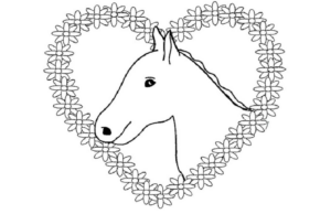 Disegno di cavallo da stampare e colorare 133