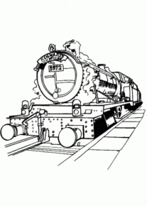 Disegno di treno da stampare e colorare 80