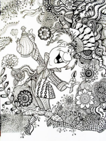 Disegno di Alice nel paese delle meraviglie da stampare e colorare 23