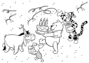 Disegno di compleanno da stampare e colorare 87