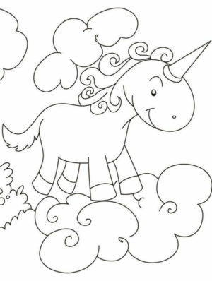 Disegno di unicorno da stampare e colorare 25